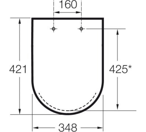 Сиденье для унитаза Roca Victoria с крышкой петли хром ZRU8013900