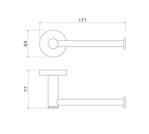 Бумагодержатель Aquanet Европа шлифованное золото AQ4108BG