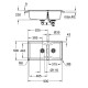 Мойка кухонная композитная GROHE K700 2 чаши 900x500 мм черный гранит 31658AP0