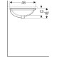Раковина под столешницу Geberit VariForm эллиптическая 55х40 см с переливом 500.756.01.2