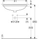 Раковина под столешницу Geberit VariForm эллиптическая 55х40 см с переливом 500.756.01.2