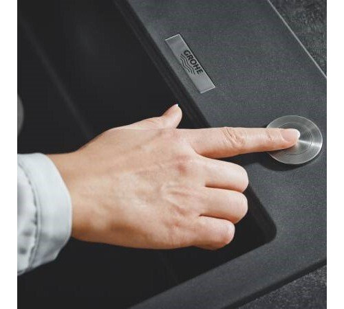 Сливной гарнитур для мойки GROHE с нажимным механизмом матовая нержавеющая сталь 40986SD0