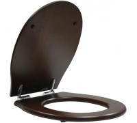 Крышка-сиденье GSI Classic с микролифтом петли хром грецкий орех MS87NC