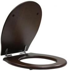 Крышка-сиденье GSI Classic с микролифтом петли хром грецкий орех MS87NC