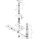Смеситель для раковины GROHE Essence с донным клапаном и низким изливом хром 32898001
