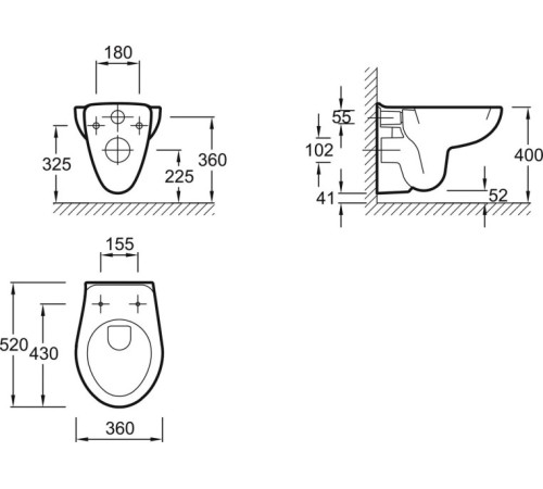 Комплект инсталляции с унитазом Jacob Delafon Brive сиденье микролифт клавиша хром E21733RU-00