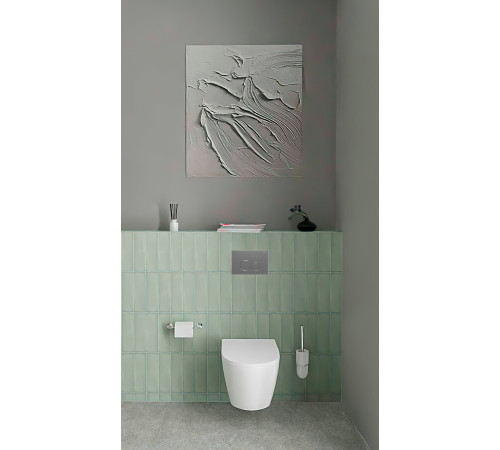 Панель смыва KDI 005B хром глянец круглые клавиши KDI-0000018