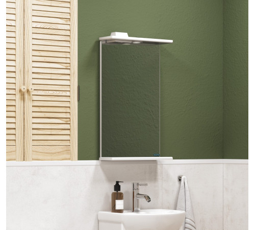 Зеркало Santek Манго 395х720х120 мм белое MNGSAMR40018W1