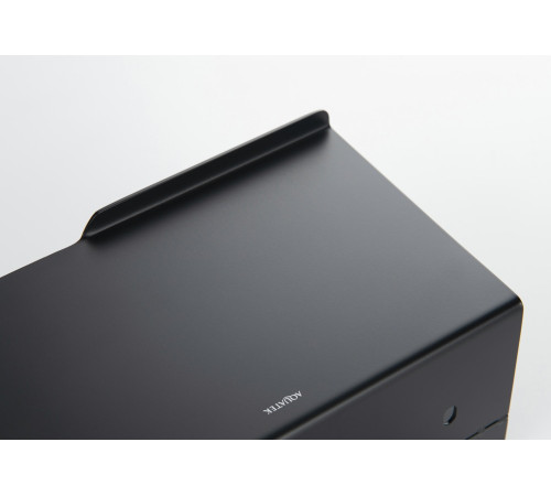 Бумагодержатель с полкой Aquanet Libra AQ4929MB матовый черный AQ4929MB