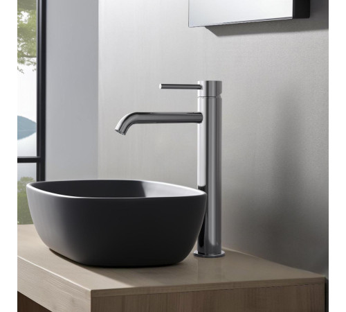 Смеситель для раковины высокий Aquanet Europa 215 мм без донного клапана хром AQ1304CR