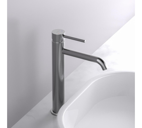 Смеситель для раковины высокий Aquanet Europa 215 мм без донного клапана хром AQ1304CR