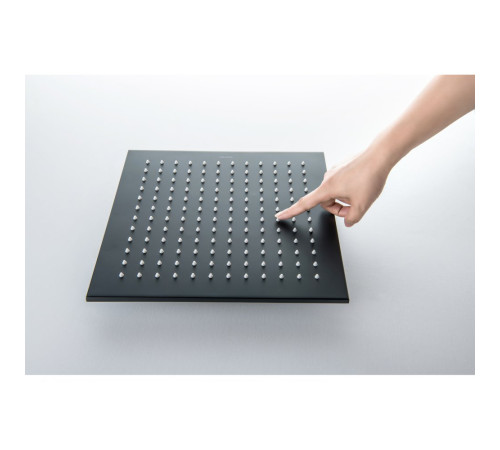 Верхний душ Aquanet AQ2078MB квадратный 300х300х7 мм матовый черный AQ2078MB