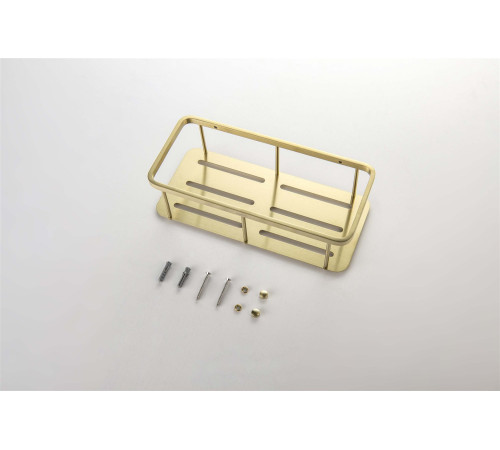 Полка для душа Aquanet AQ4936BG шлифованное золото AQ4936BG