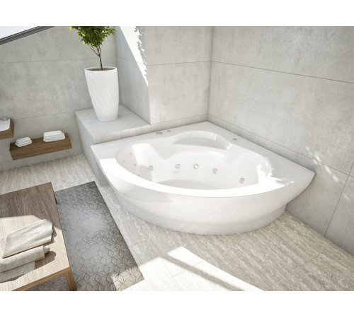 Тумба под раковину Акватон Калипсо 100 пустая с фрезерованным экраном KAL146-0000045