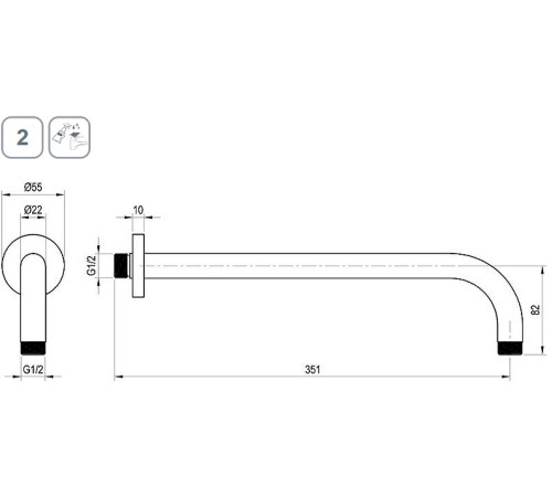 Шланговое подсоединение RAVAK 702.61RGB розовое золото X07P712
