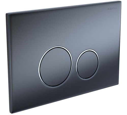 Панель смыва KDI 005C-1 оружейная сталь матовая ободок хром круглые клавиши KDI-0000035