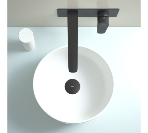 Смеситель для раковины AQUATEK БЕТТА настенный скрытого монтажа матовый черный AQ1113MB