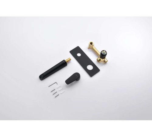 Смеситель для раковины AQUATEK БЕТТА настенный скрытого монтажа матовый черный AQ1113MB