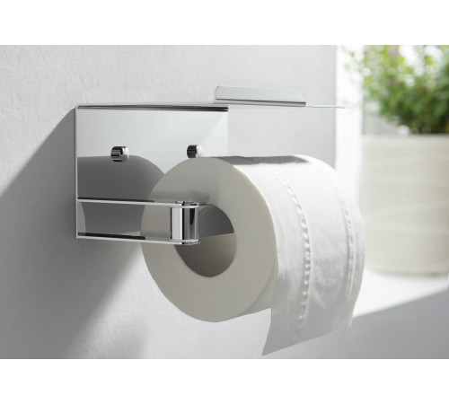 Бумагодержатель с полкой Aquanet Libra AQ4929CR хром AQ4929CR
