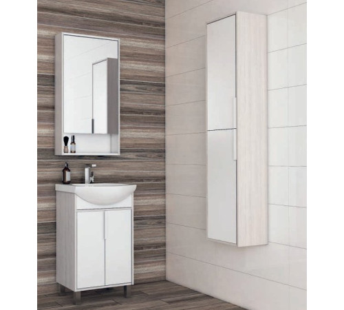 Тумба-умывальник с раковиной Aquaton Рико 50 / Смайл 50 1A2124K1RIB90