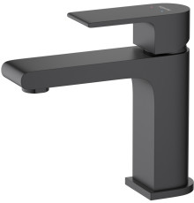 Смеситель для раковины Aquanet Лира 103 мм без донного клапана матовый черный AQ1410MB