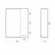 Зеркало для ванной Rosa Лагуна-01 605х800х176 мм белое ZLGN65
