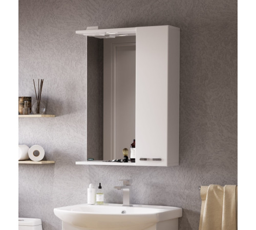 Зеркало для ванной Rosa Лагуна-01 605х800х176 мм белое ZLGN65