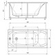 Ванна акриловая Aquatek Альфа 150х70 см без экрана ALF150-0000038