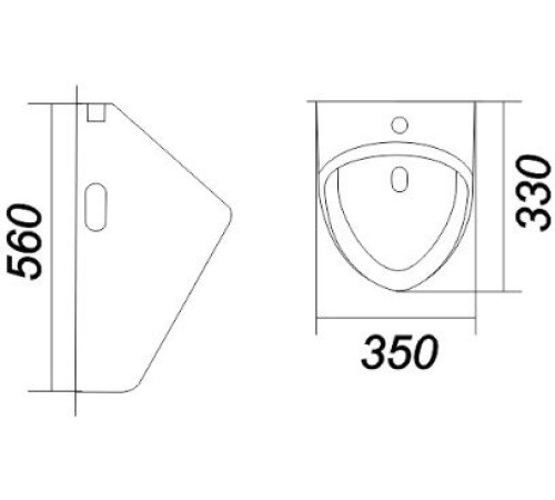 Писсуар Creavit Long механический белый глянец PS/Long/Mech/WHT.G/S1