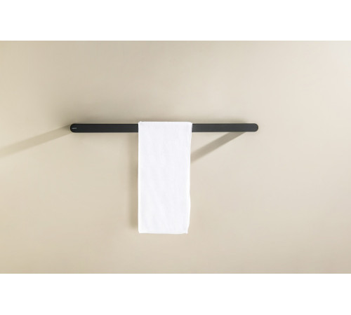 Полотенцедержатель Aquatek Лира 600 мм матовый черный AQ4414MB