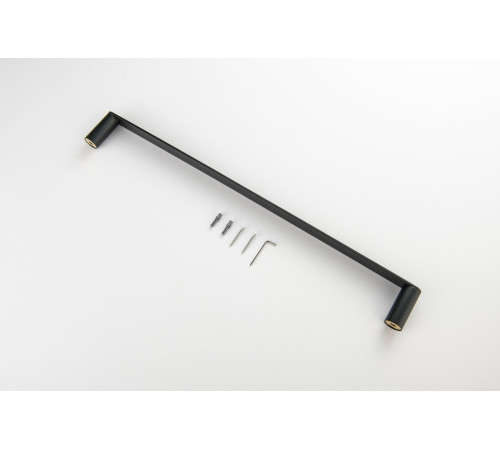 Полотенцедержатель Aquatek Лира 600 мм матовый черный AQ4414MB