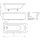 Ванна акриловая Triton Лугано 160х70 см прямоугольная LUG160-0000001