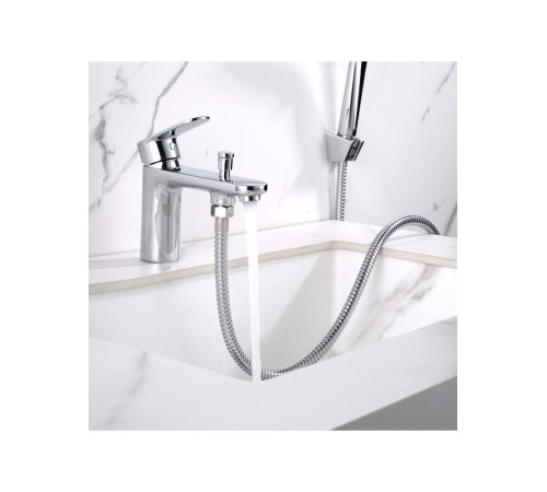 Смеситель на борт ванны Aquanet Ника на 1 отверстие хром AQ1844CR