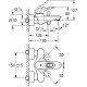 Смеситель для ванны GROHE Eurostyle однорычажный хром 33591003