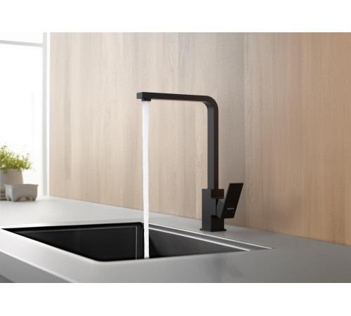 Смеситель для кухни Aquanet ЛИБРА матовый черный AQ1680MB