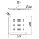 Верхний душ Paffoni 24х24 см AD139/122CR