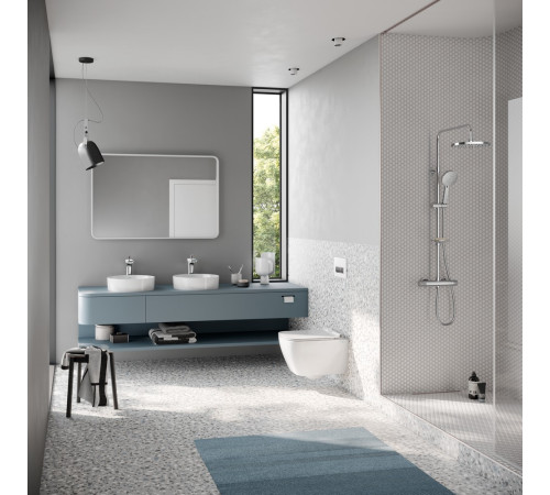 Унитаз подвесной Serel Sapphire безободковый с сиденьем микролифт SP26SL