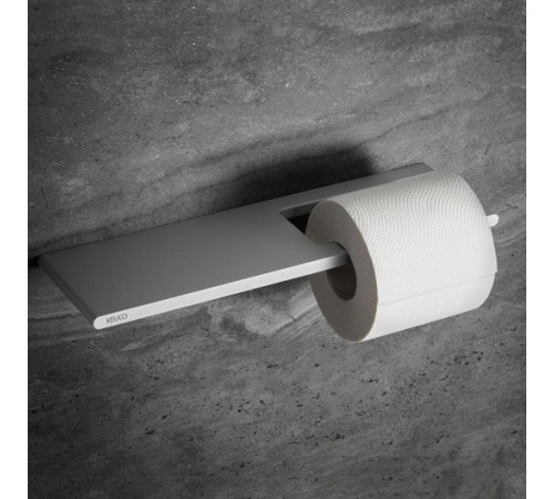 Держатель туалетной бумаги с полкой KEUCO EDITION 400 алюминий серебристый анодированный 11573170000