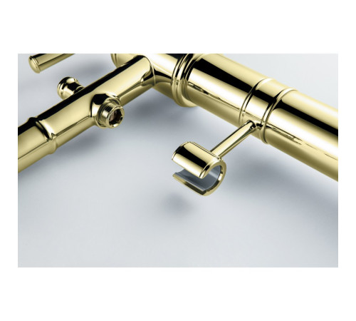 Смеситель для ванны напольный Aquanet Классик комплект полированное золото AQ1545PG