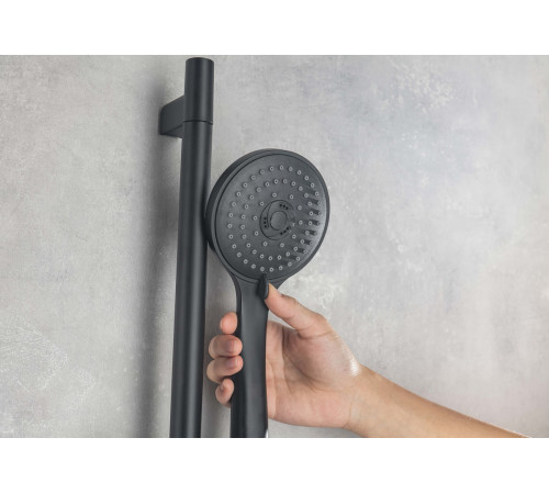 Ручной душ Aquanet Вега 3jet матовый черный AQ2003MB