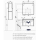 Тумба-умывальник с раковиной Aquaton Шерилл 85 1A2088K1SH010