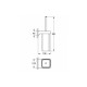 Ершик туалетный с держателем GROHE Selection Cube 40857000