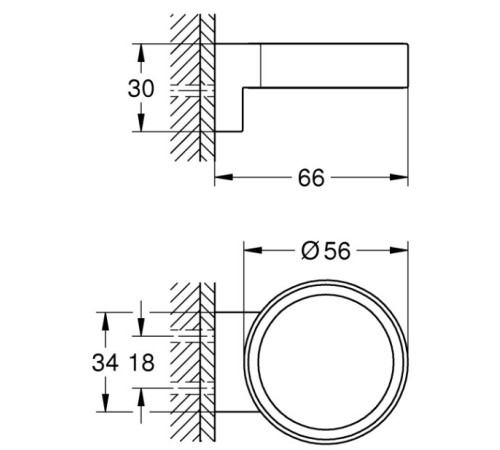 Держатель GROHE Selection фантомный черный 41217KF0