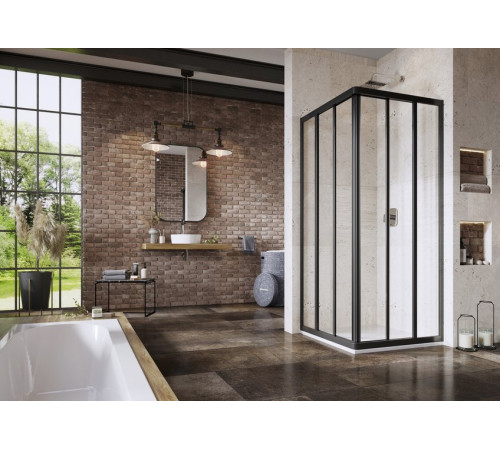 Душевая дверь RAVAK Supernova ASRV3-80 198 черный Transparent 15V403R2Z1