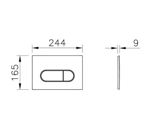 Панель смыва VitrA Root Round белая 740-2200