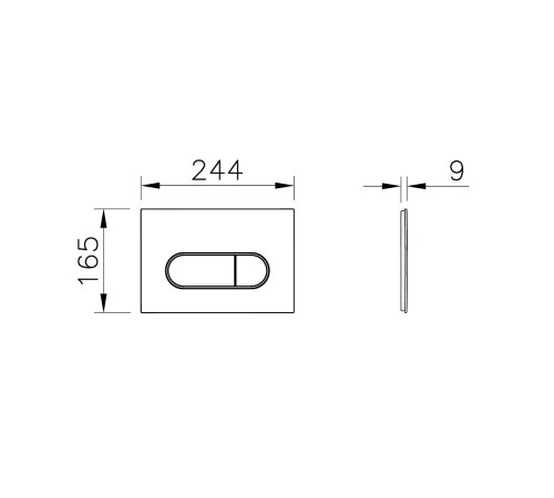 Комплект унитаз подвесной VitrA Mia Round с тонким сиденьем микролифт, инсталляцией и панелью смыва 9873B003-7201