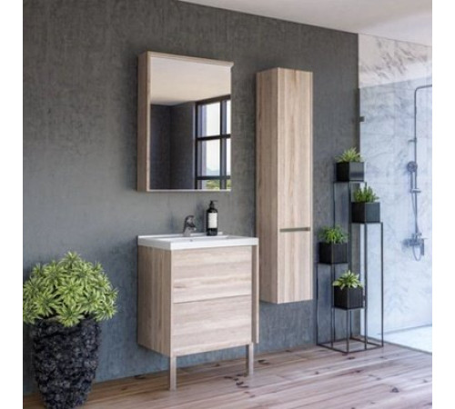 Зеркальный шкаф Aquaton Стоун 80 сосна арлингтон 1A228302SX850