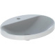 Раковина встраиваемая Geberit VariForm овальная 60х48 см с отверстием под смеситель 500.726.01.2