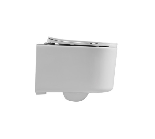 Унитаз подвесной Aquanet Мия безободковый с сиденьем микролифт 490х370х340 мм AQ2004-00