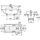 Ванна стальная KALDEWEI Saniform Plus Мод. 371-1 170х73 см с покрытием Easy-Clean 112900013001